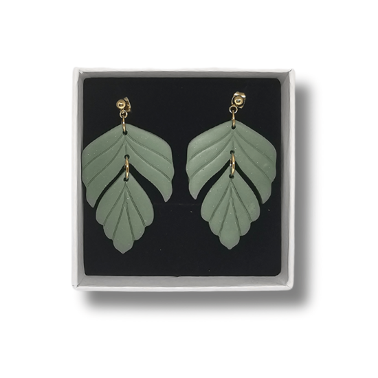 Elegantni uhani - viseči LISTI - Image 3