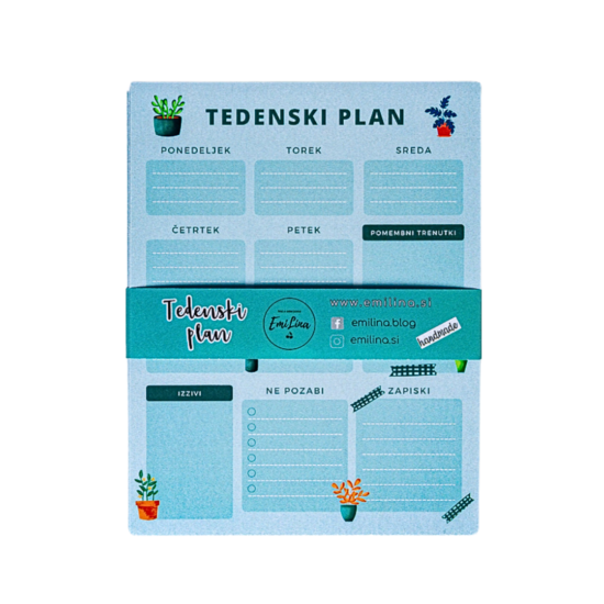 Blokec: Tedenski plan