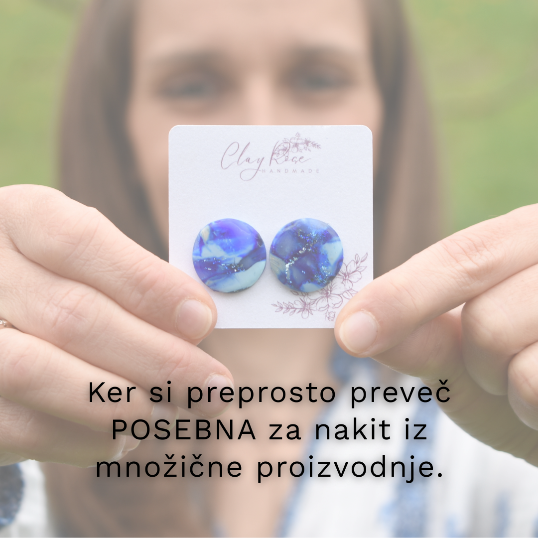Unikatni uhani. Ker si preprosto preveč POSEBNA za nakit iz množične proizvodnje.